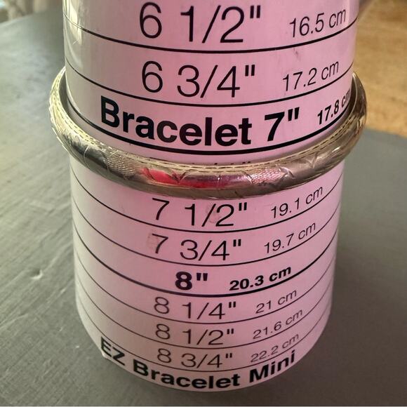 FAS Vintage Etched 925 Sterling Silver Bangle Bracelet - Picture 10 of 10